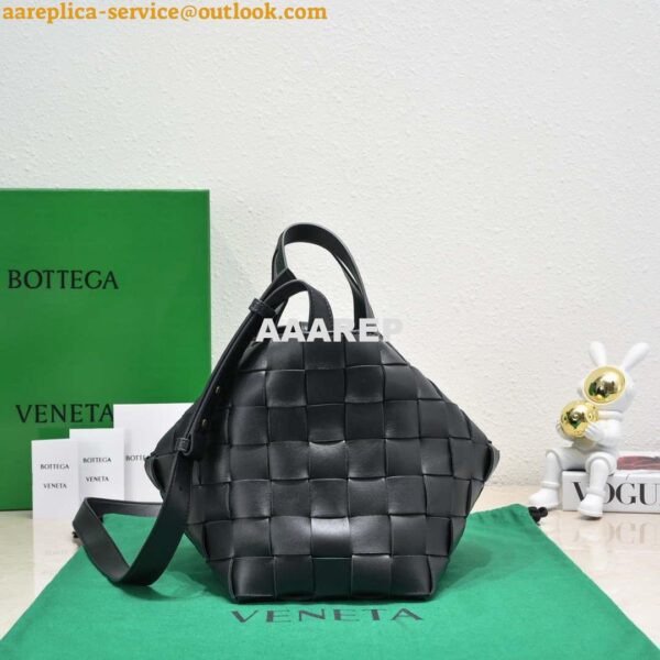 Replica Bottega Veneta BV 7466 Bowling bag Black 4