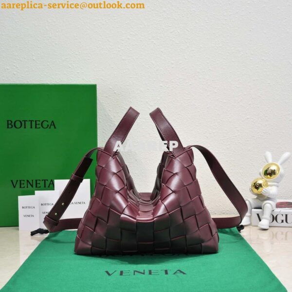 Replica Bottega Veneta BV 7466 Bowling bag Wine Red 3