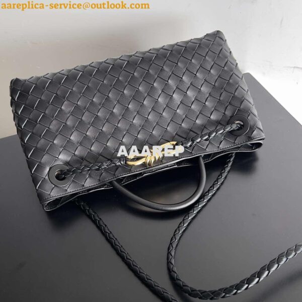 Replica Bottega Veneta BV 754990 Small East/West Andiamo Black 8