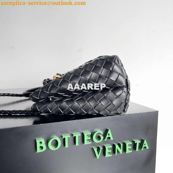 Replica Bottega Veneta BV 754990 Small East/West Andiamo Black 11