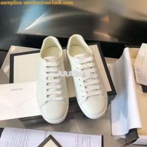 Replica Gucci Men Women's Ace Sneaker with Interlocking G 598527 White 2