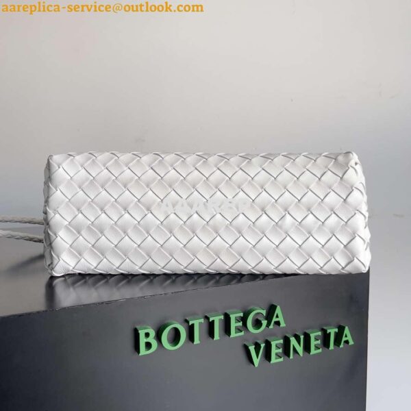 Replica Bottega Veneta BV 754990 Small East/West Andiamo White 8