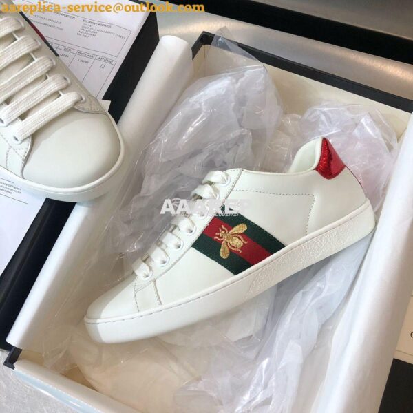 Replica Gucci Men Women's Ace with Embroidered Sneaker 431942 H01 6