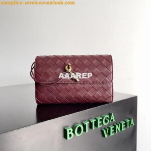 Replica Bottega Veneta BV Andiamo Large Flap Wallet 741504 Lambskin Ba 2