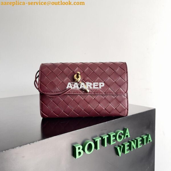 Replica Bottega Veneta BV Andiamo Large Flap Wallet 741504 Lambskin Ba 4