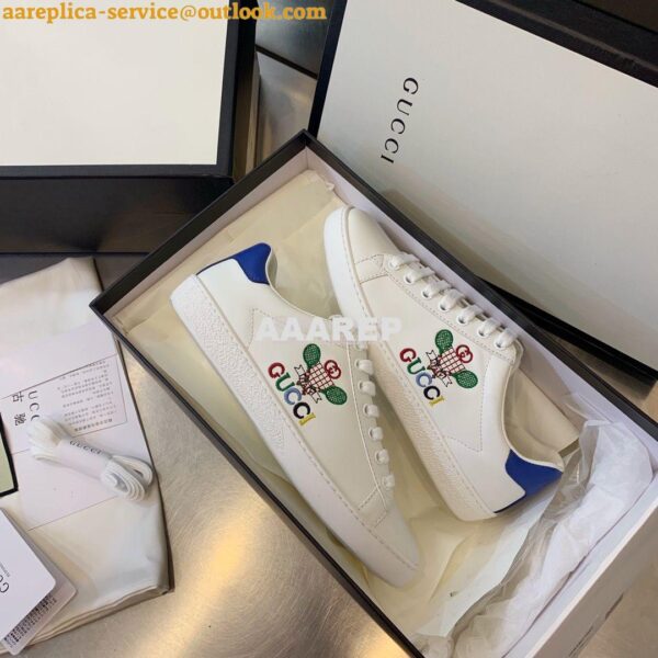 Replica Gucci Men Women's Ace with Embroidered Sneaker 431942 H04 6