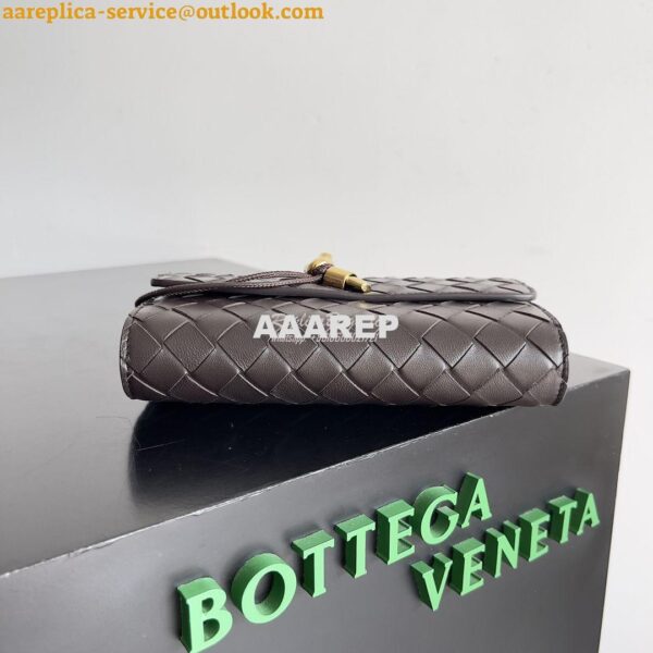 Replica Bottega Veneta BV Andiamo Large Flap Wallet 741504 Lambskin Fo 12