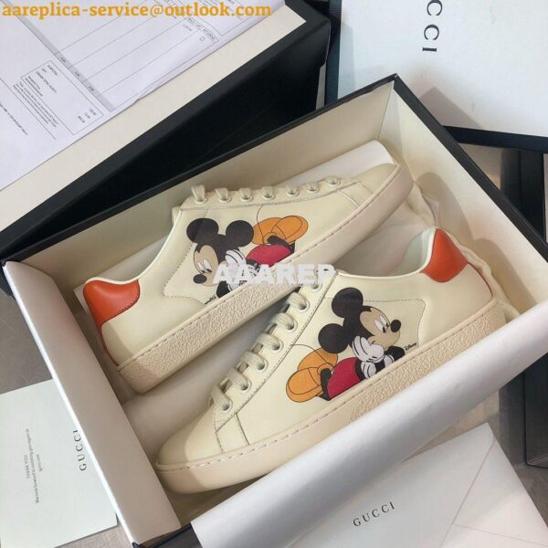 Replica Gucci Men Women's GG Disney x Print Ace Sneaker 431942 H07 3