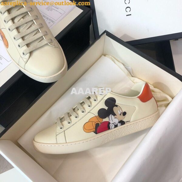 Replica Gucci Men Women's GG Disney x Print Ace Sneaker 431942 H07 6