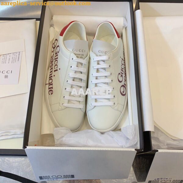 Replica Gucci Men Women's Print Ace Sneaker 431942 H08 7