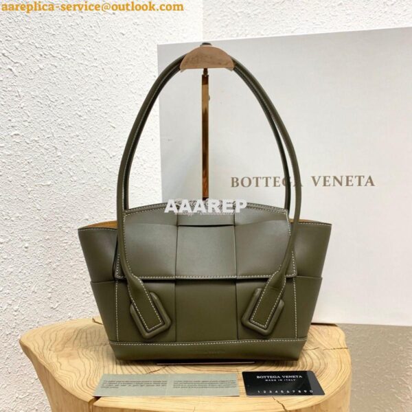 Replica Bottega Veneta BV Arco 33 Bag In French Calf 575943 Matcha 3