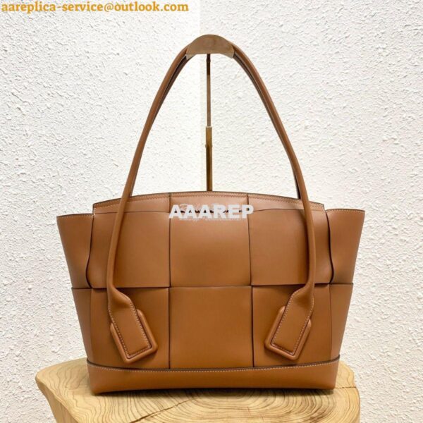 Replica Bottega Veneta BV Arco 48 Bag In French Calf 575941 Brown 5