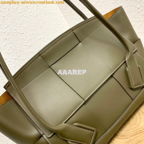 Replica Bottega Veneta BV Arco 48 Bag In French Calf 575941 Kaki 7