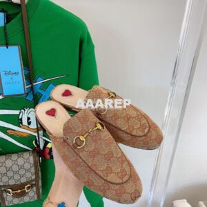 Replica Gucci Princetown GG Canvas Slipper Brown 629084 2