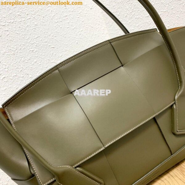 Replica Bottega Veneta BV Arco 56 Bag In French Calf 573400 Kaki 7