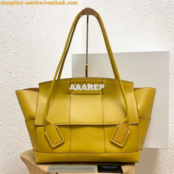 Replica Bottega Veneta BV Arco 56 Bag In French Calf 573400 Yellow 3