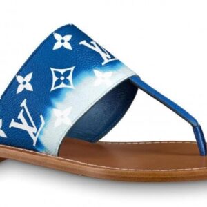 Replica Louis Vuitton LV Escale Palma Flat Thong Blue