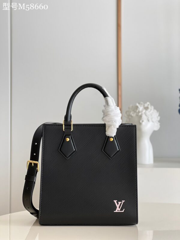 Replica Louis Vuitton Sac Plat BB LV Black Bag M20958 4