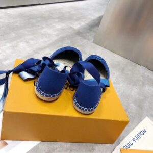 Replica Louis Vuitton LV Escale Starboard Flat Espadrille Blue 2