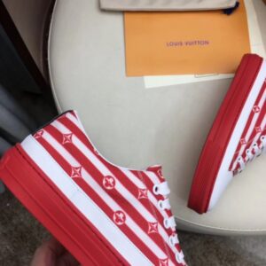 Replica Louis Vuitton LV Escale Stellar Sneakers Red 2