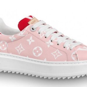 Replica Louis Vuitton Rose/Rouge Time Out Sneaker