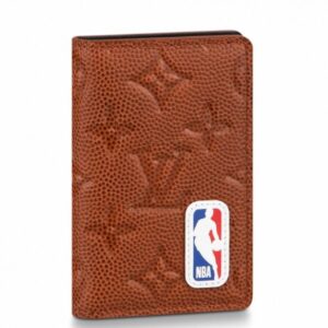 Replica Louis Vuitton LVXNBA Pocket Organizer Ball Grain Leather M80545