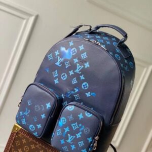 Replica Louis Vuitton Multipocket Backpack Ink Watercolor Leather M57841 2