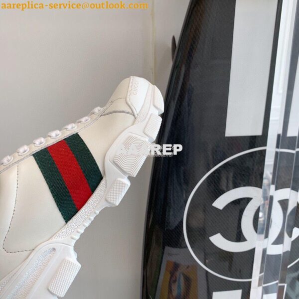 Replica Gucci Sneaker with Web 624701 Blue 10