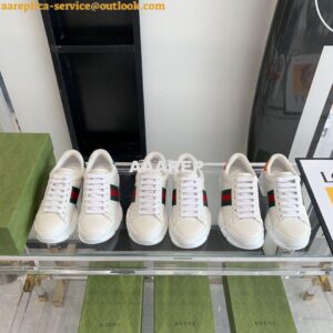 Replica Gucci Sneaker with Web 624701 Green