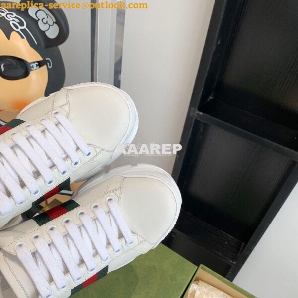 Replica Gucci Sneaker with Web 624701 Orange 8