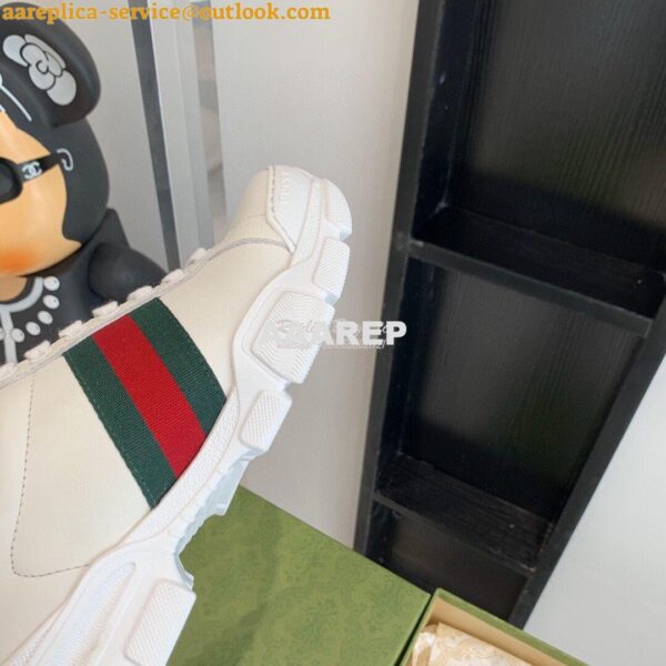 Replica Gucci Sneaker with Web 624701 Orange 9