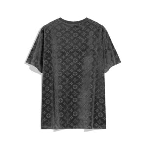 Replica LV 1AAU5B Louis Vuitton Explosive style velvet Men Women's T-shirt L56223