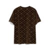 Replica LV 1AAU5B Louis Vuitton Explosive style velvet Men Women's T-shirt L56223