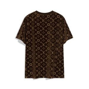 Replica LV 1AAU5B Louis Vuitton Explosive style velvet Men Women's T-shirt L56224