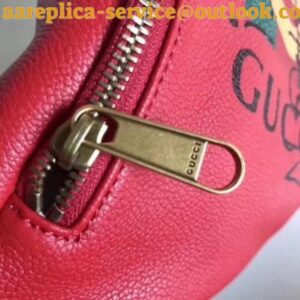 Replica Gucci Belt Bag In Red Print Leather 2