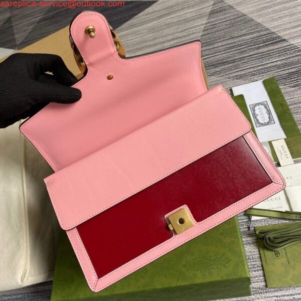 Replica Gucci 400249 Dionysus Shoulder Bag Red Pink 8