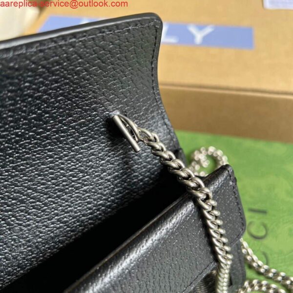 Replica Gucci 476432 Dionysus GG Super Mini Bag Black 9