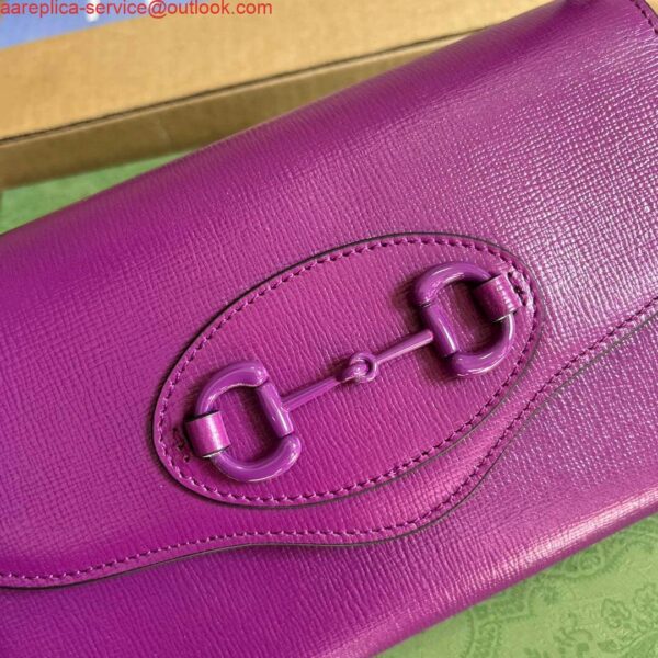 Replica Gucci 724713 Gucci Horsebit 1955 mini bag Purple 6