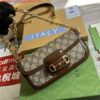 Replica Gucci 735178 Gucci Horsebit 1955 small shoulder bag Green 2