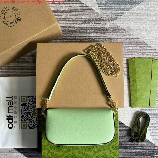 Replica Gucci 735178 Gucci Horsebit 1955 small shoulder bag Green