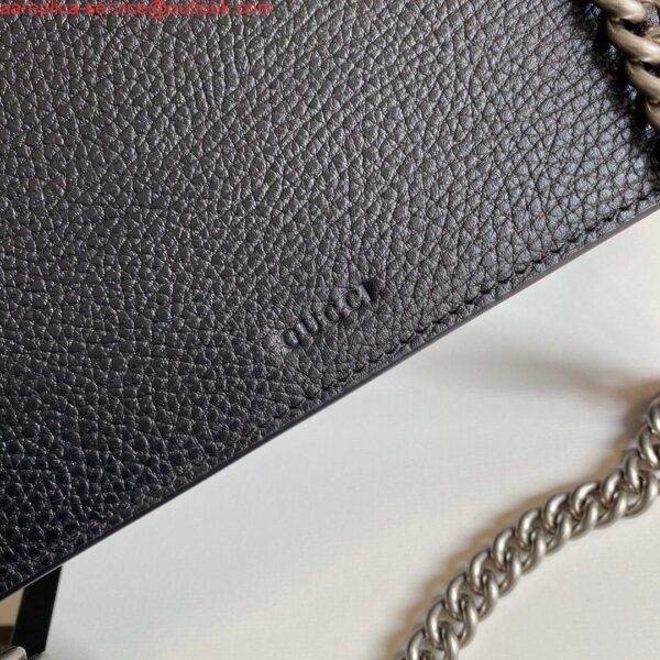 Replica Gucci 621512 Dionysus GG Top Handle Bag Black 7