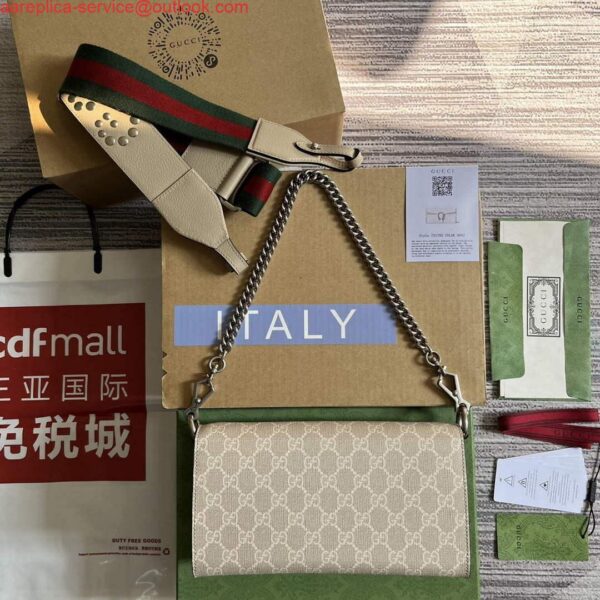 Replica Gucci 731782 Dionysus small shoulder bag Beige 3