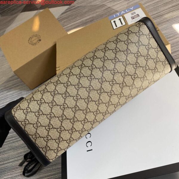 Replica Gucci 479197 Padlock Medium GG Shoulder Bag Black 7