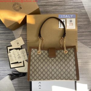 Replica Gucci 479197 Padlock Medium GG Shoulder Bag Brown