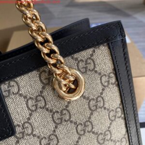 Replica Gucci 498156 Padlock GG Small Shoulder Bag Black 2