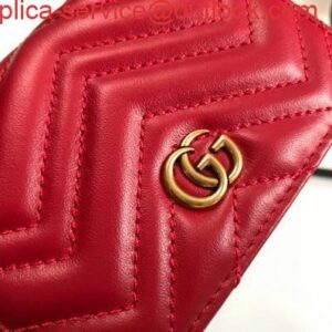 Replica Gucci 625693 GG Marmont Card Case Wallet Red 2