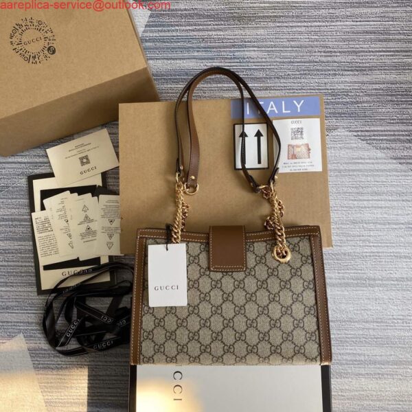 Replica Gucci 498156 Padlock GG Small Shoulder Bag Brown 3