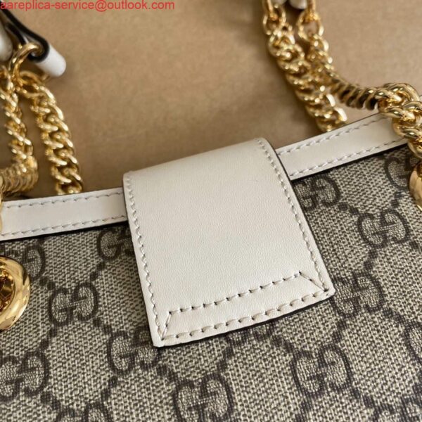 Replica Gucci 498156 Padlock GG Small Shoulder Bag White 4