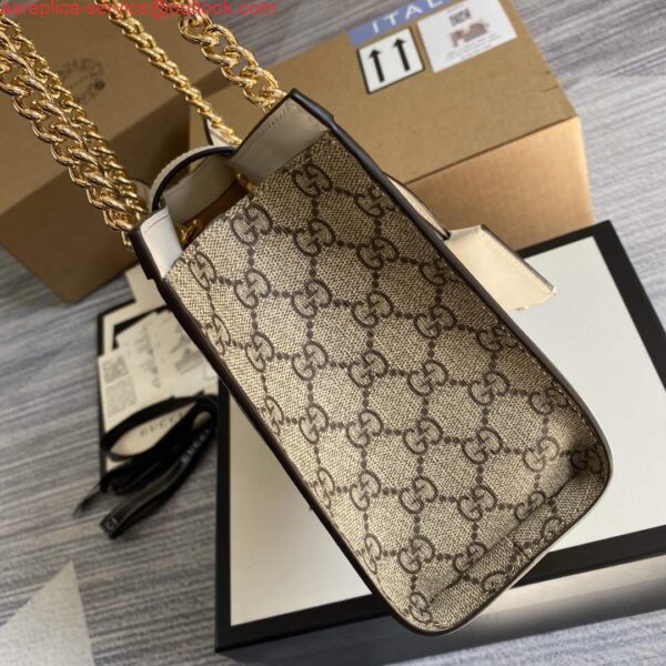 Replica Gucci 498156 Padlock GG Small Shoulder Bag White 8