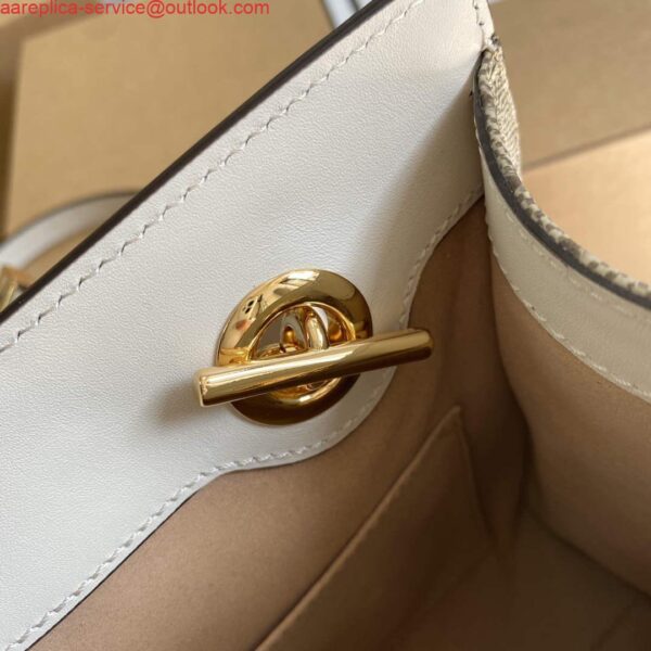 Replica Gucci 498156 Padlock GG Small Shoulder Bag White 10